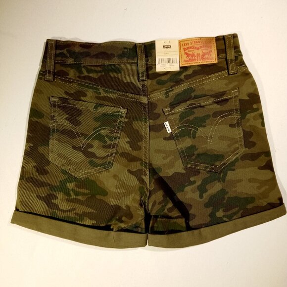 【25s Sep.】Layered Camouflage Fringed Wide Shorts